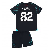 Manchester City Rico Lewis #82 Tredjedraktsett Barn 2023-24 Kortermet (+ Korte bukser)